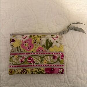 Vera Bradley Pink Rose Print Coin Purse